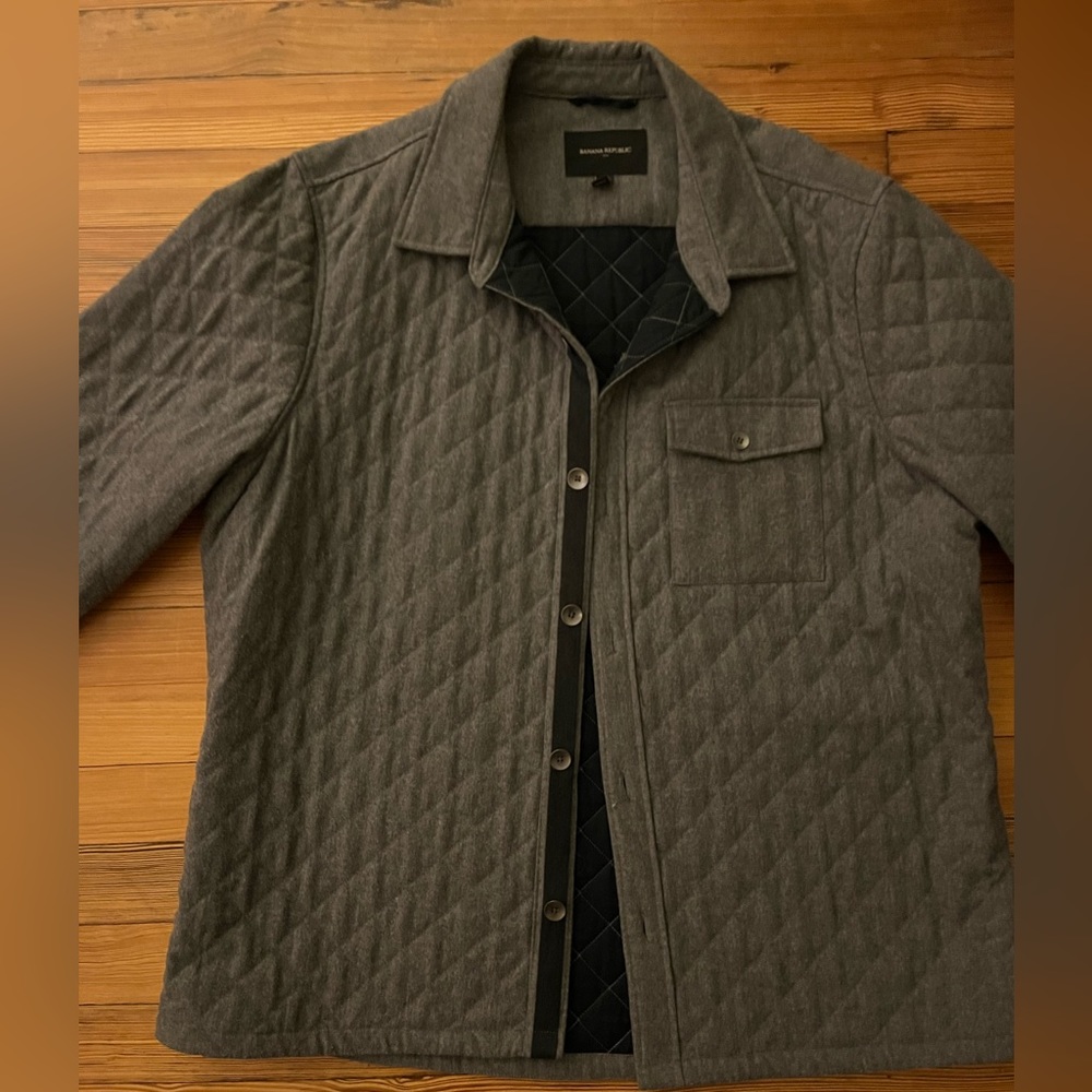 Banana Republic Grey quilted jacket